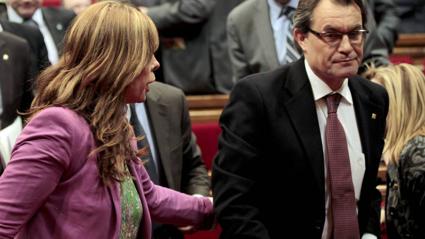 Alicia Sánchez-Camacho (PP) y Artur Mas en 2012 (EFE)