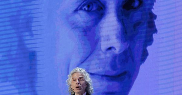 Foto: Steven Pinker durante una conferencia en Seúl en 2016. (EFE)