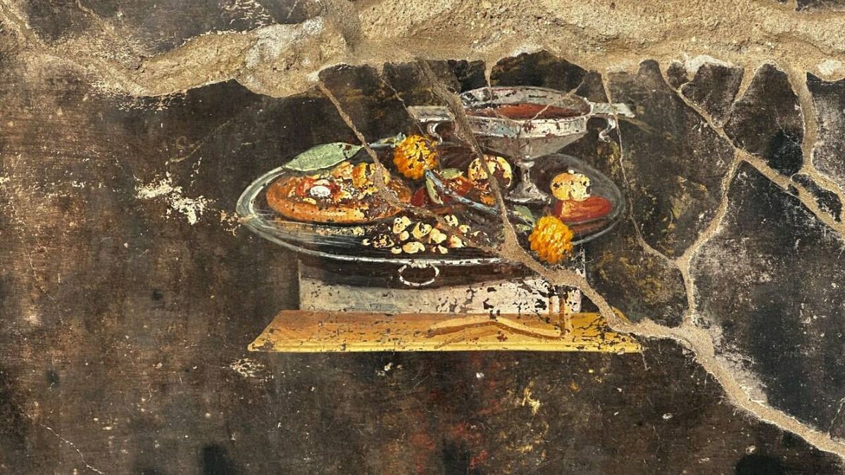 Viaje a los antepasados de la 'pizza': lo que el fresco de Pompeya revela sobre el plato