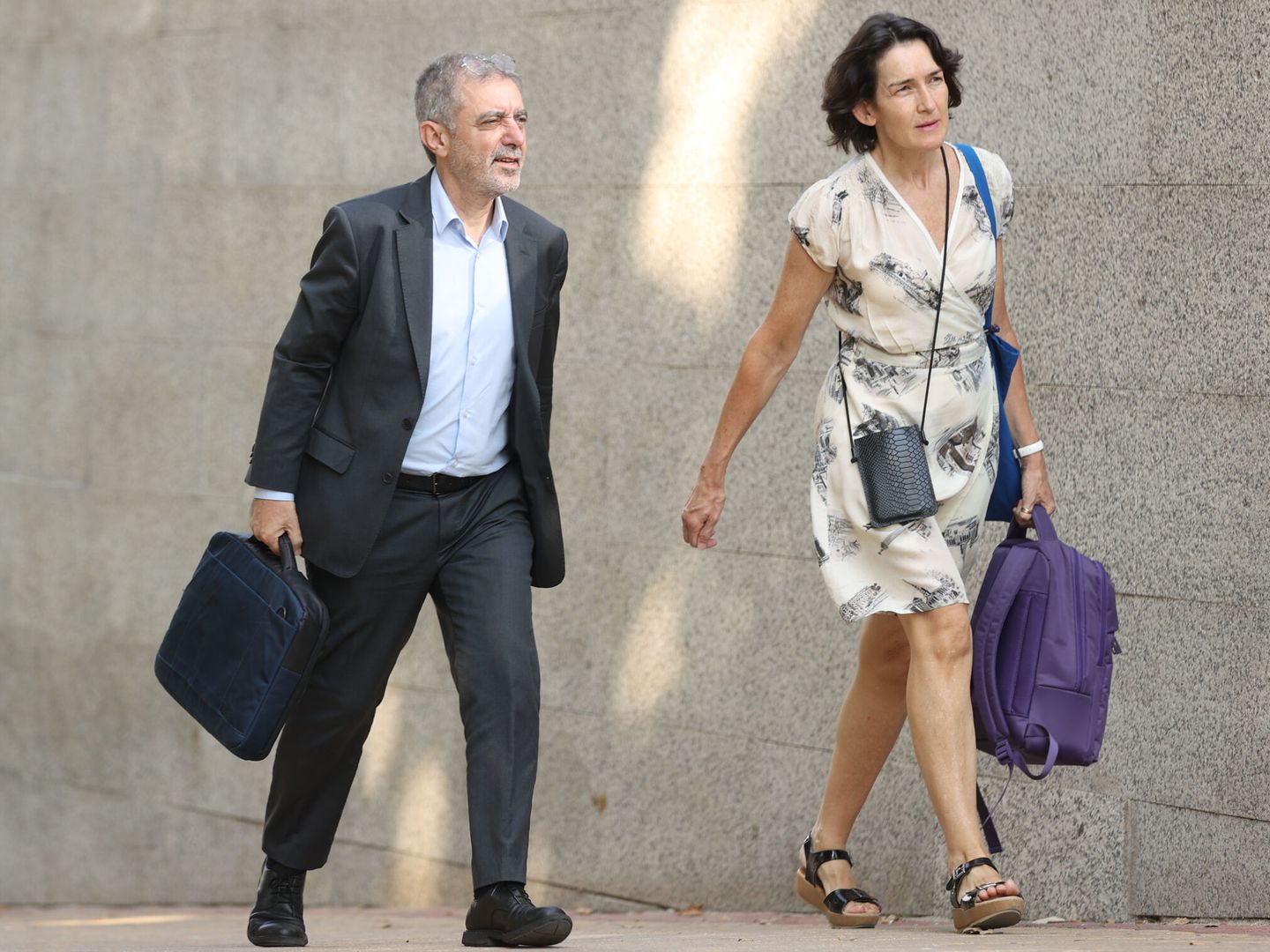 Manuel Borja-Villel y Ángeles González-Sinde, la presidenta del Patronato del museo, que continúa (EFE)