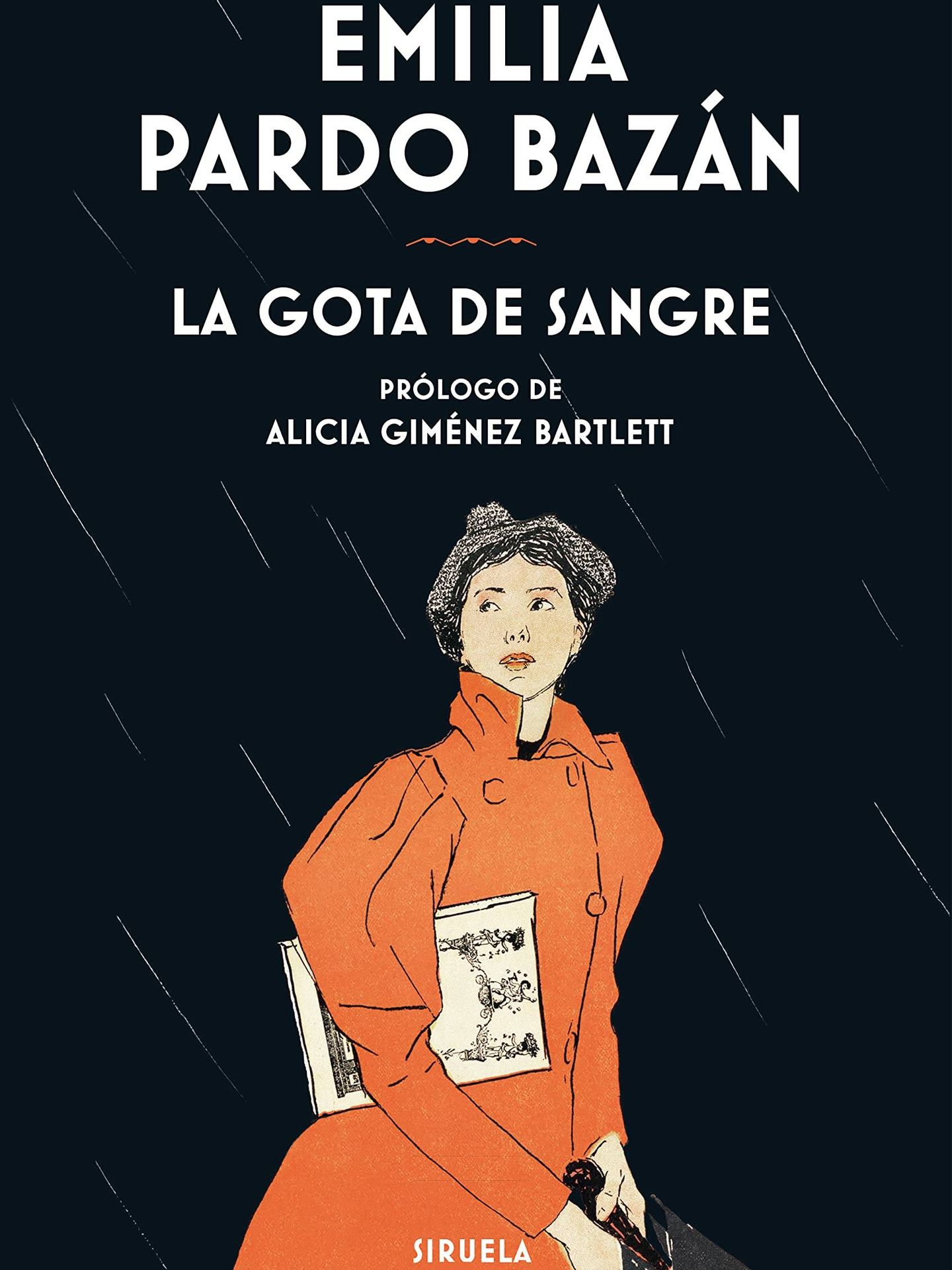 Portada de 'La gota de sangre', la novela de detectives escrita por Emilia Pardo Bazán.