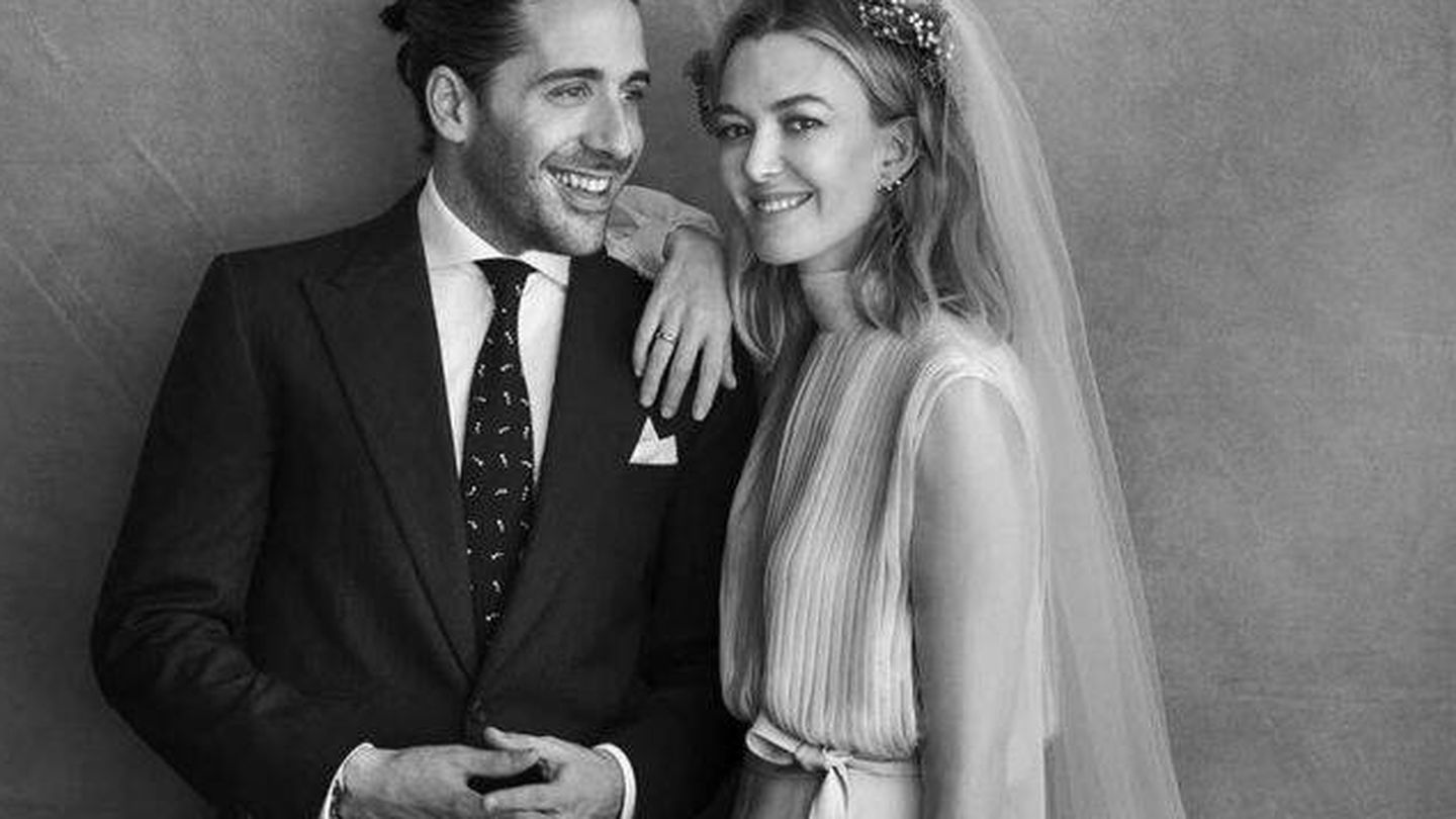 Carlos Torretta y Marta Ortega, el día de su boda. (Peter Lindbergh) 