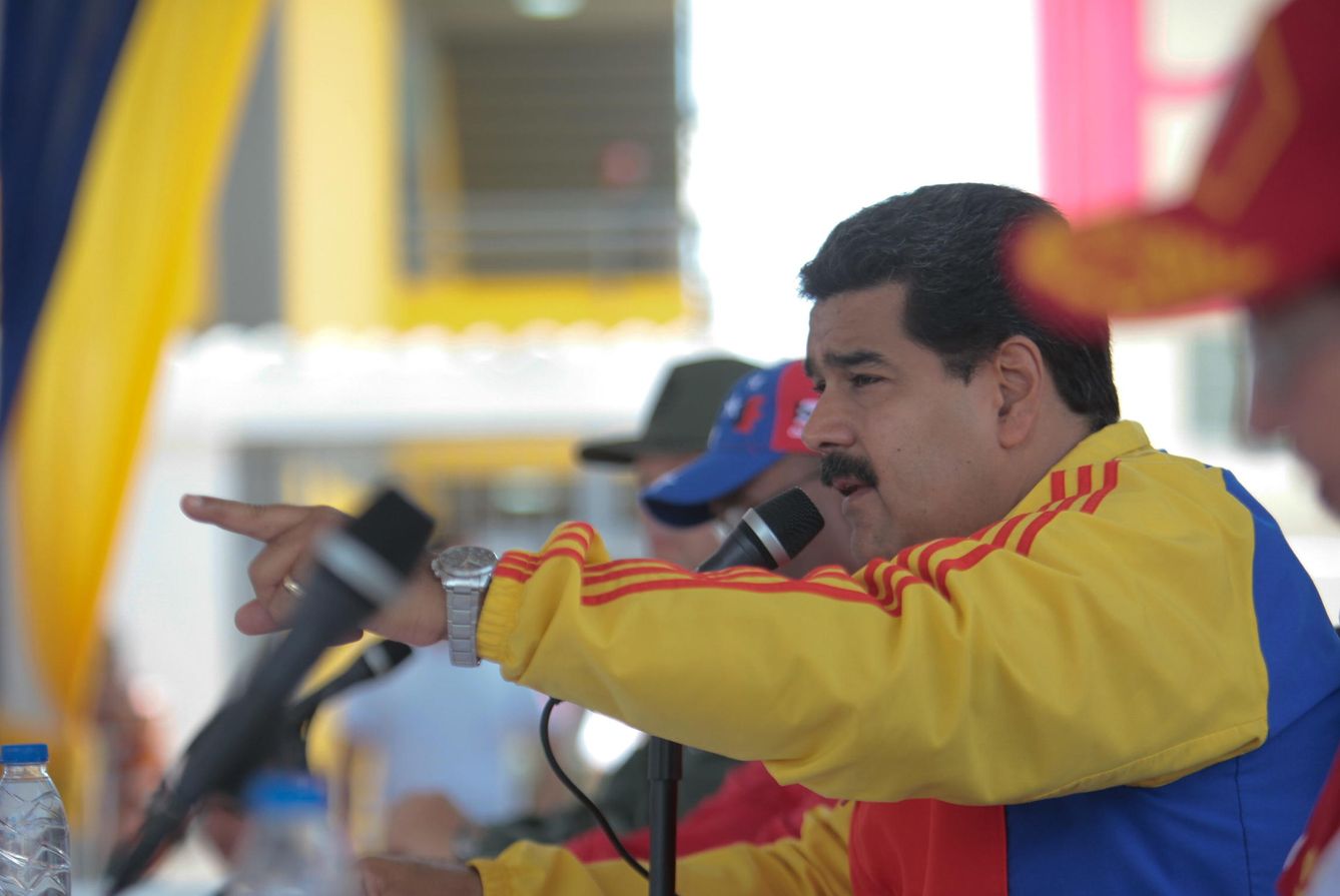Foto: Nicolás Maduro, durante un acto político en Barcelona (Venezuela) (Efe).