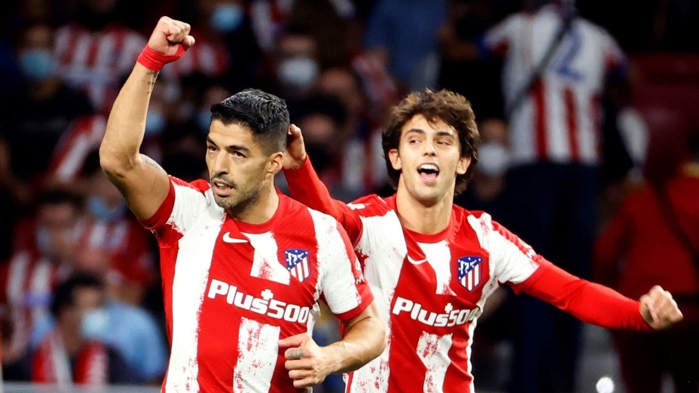 Luis Suárez celebra el 2-0. (EFE)