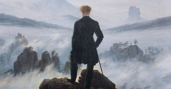 Foto: 'El caminante sobre el mar de nubes', de Caspar David Friedrich (1818)