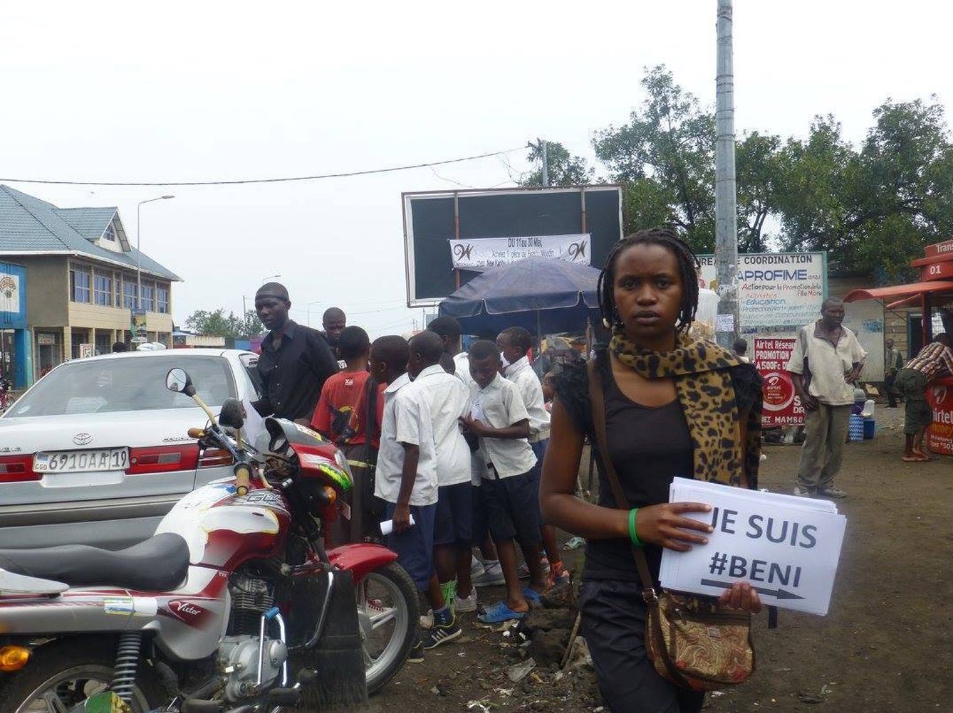 Protesta por las masacres cometidas en la localidad congoleña de Beni (Foto: Facebook de LUCHA)