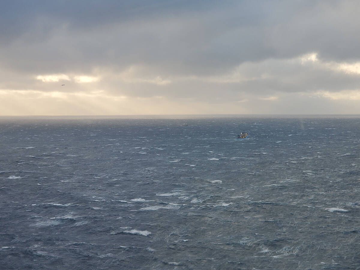 Foto: Tareas de búsqueda en la costa de Terranova. (Salvamento Marítimo de Canadá)