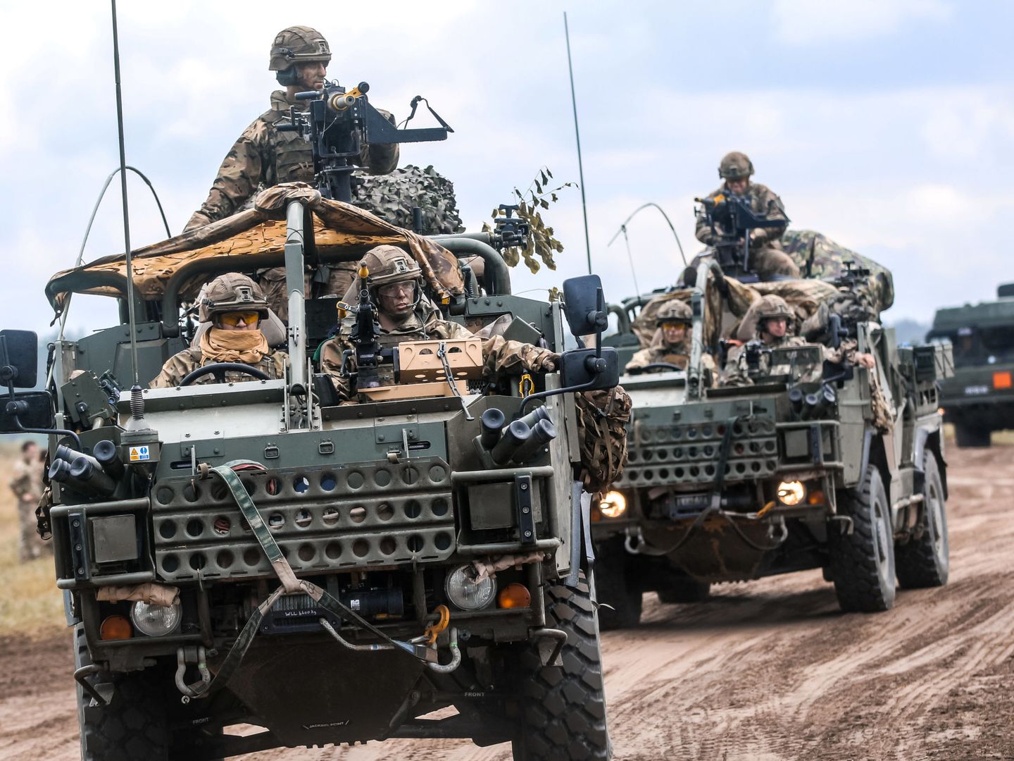 Miembros del Primer Ejército Británico participan en ejercicios militares conjuntos en Polonia, el 14 de junio de 2018. (Reuters)