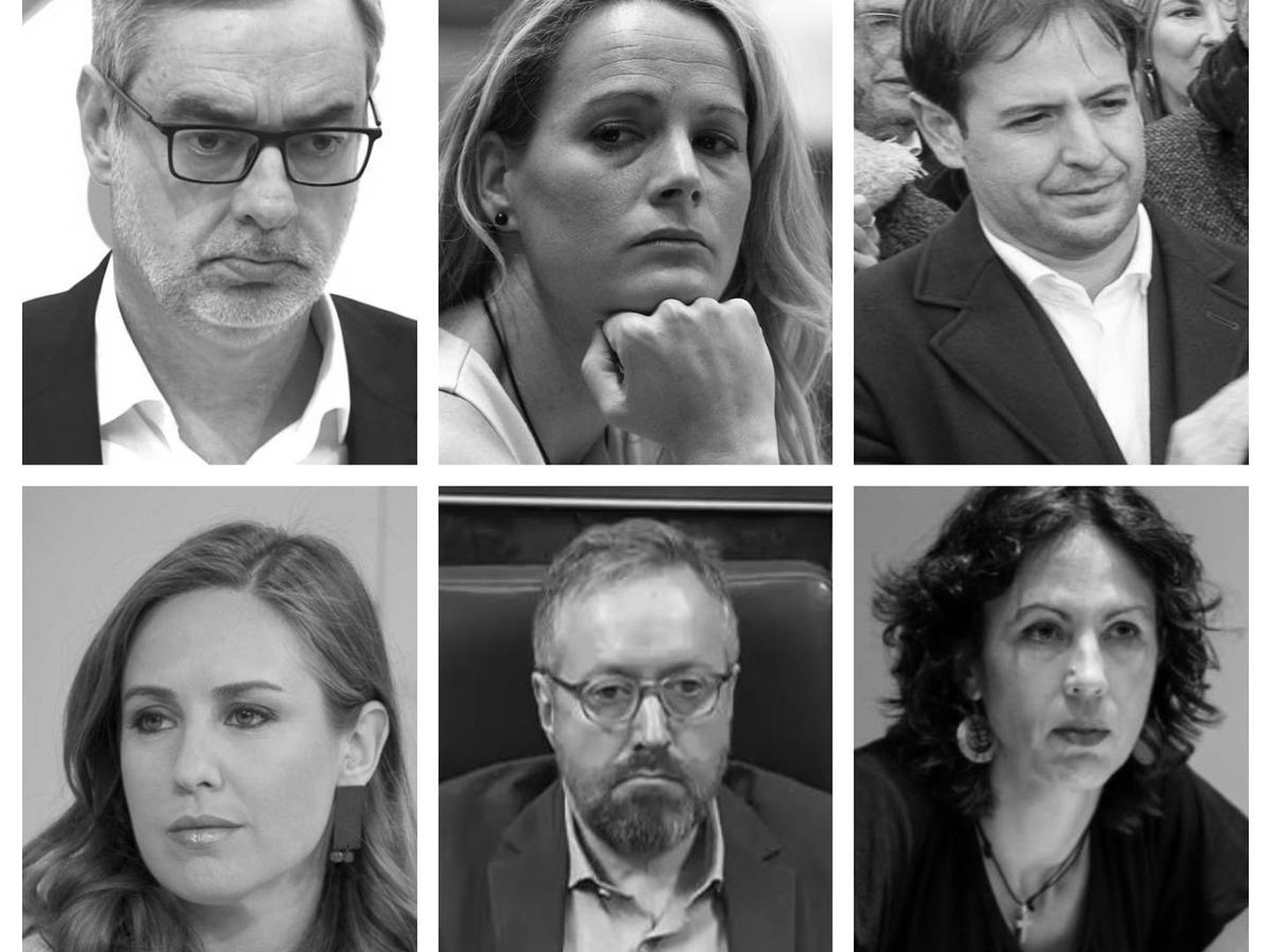 Villegas, Cantera, Brown, Rodríguez, Girauta o García Sempere no pasarán el corte según las encuestas (Montaje: EC)