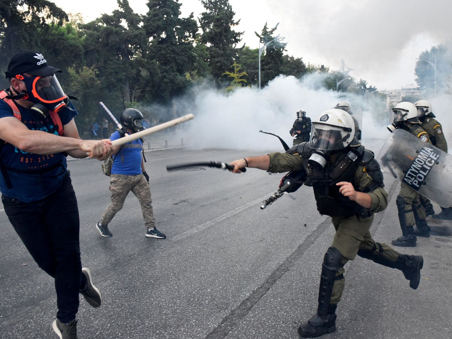 Violentas protestas en el norte de Grecia, la provincia de Macedonia, por el acuerdo con 'Macedonia del Norte' (REUTERS)