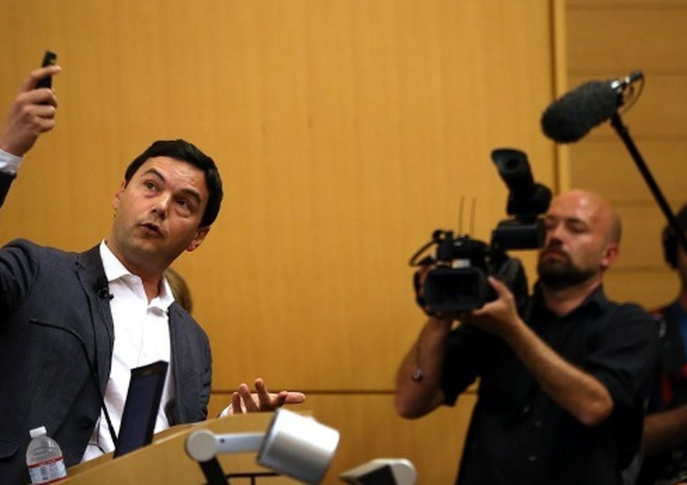 Foto: El economista Thomas Piketty, uno de los pensadores incluidos en la lista del FMI, durante una conferencia.