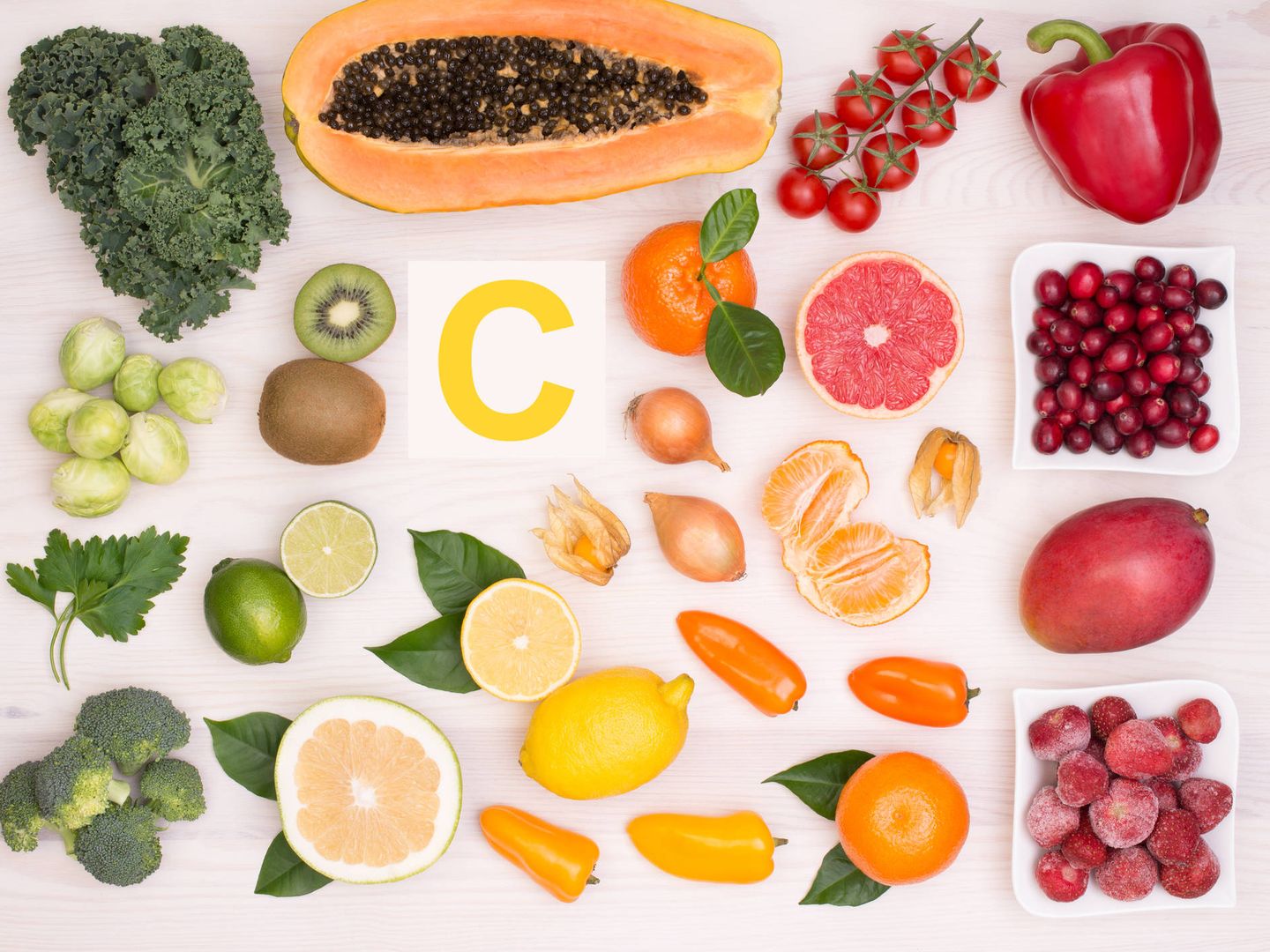 Alimentos que contienen vitamina C. (iStock)