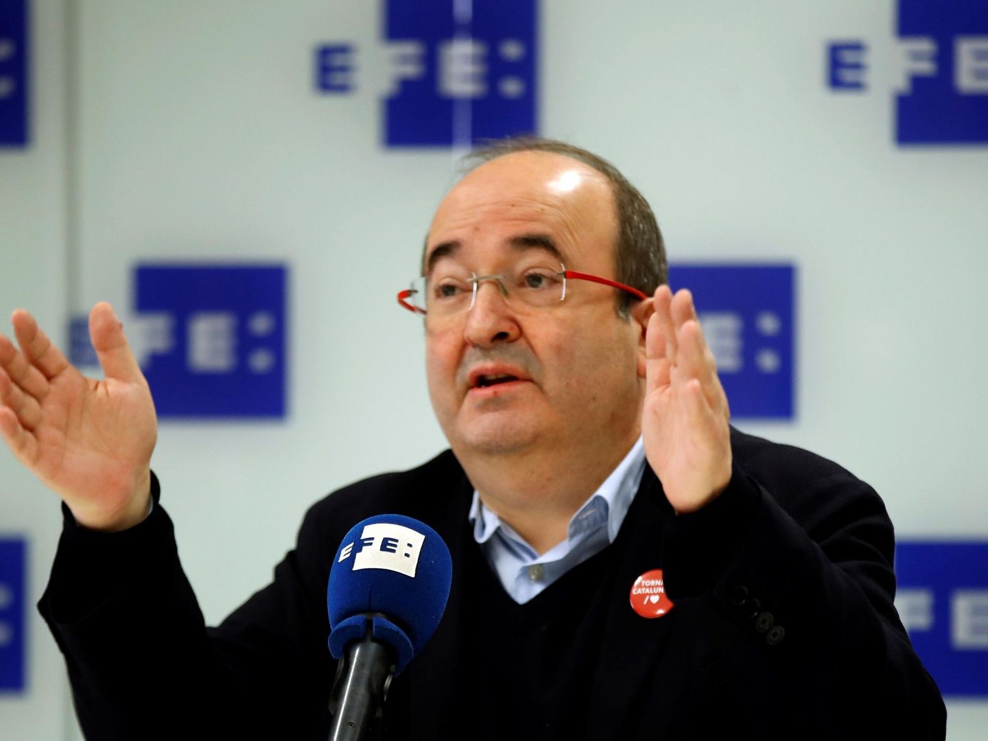 El líder del PSC, Miquel Iceta. (EFE)