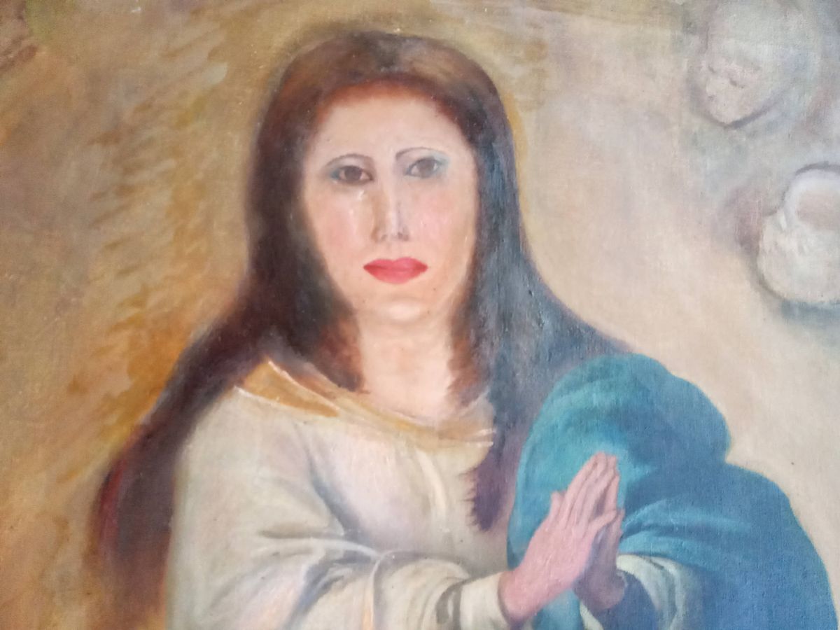 Foto: Imagen actual de la copia de las famosas Inmaculadas de Murillo. (Europa Press)