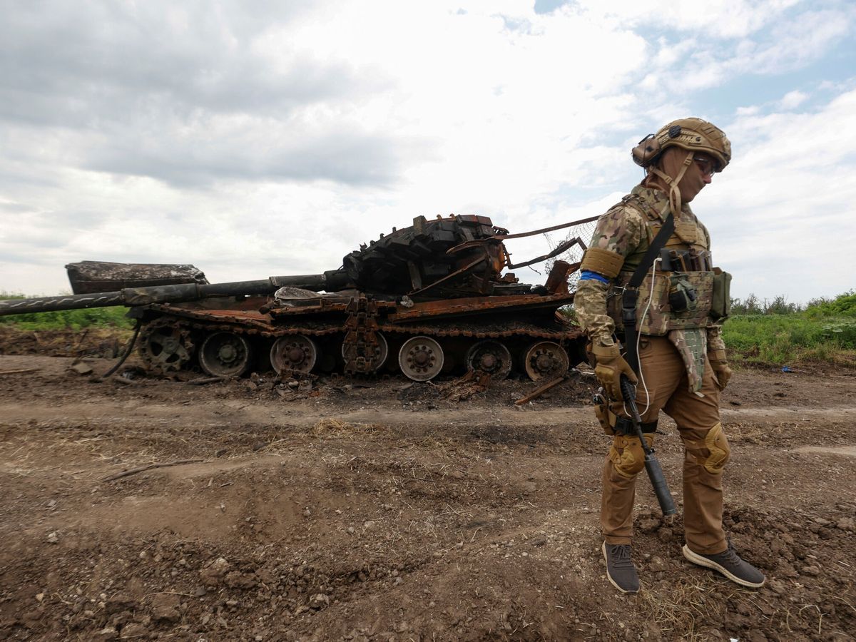 Foto: Un soldado ucraniano, en el frente de Zaporiyia. (Reuters/Serhii Nuzhnenko)