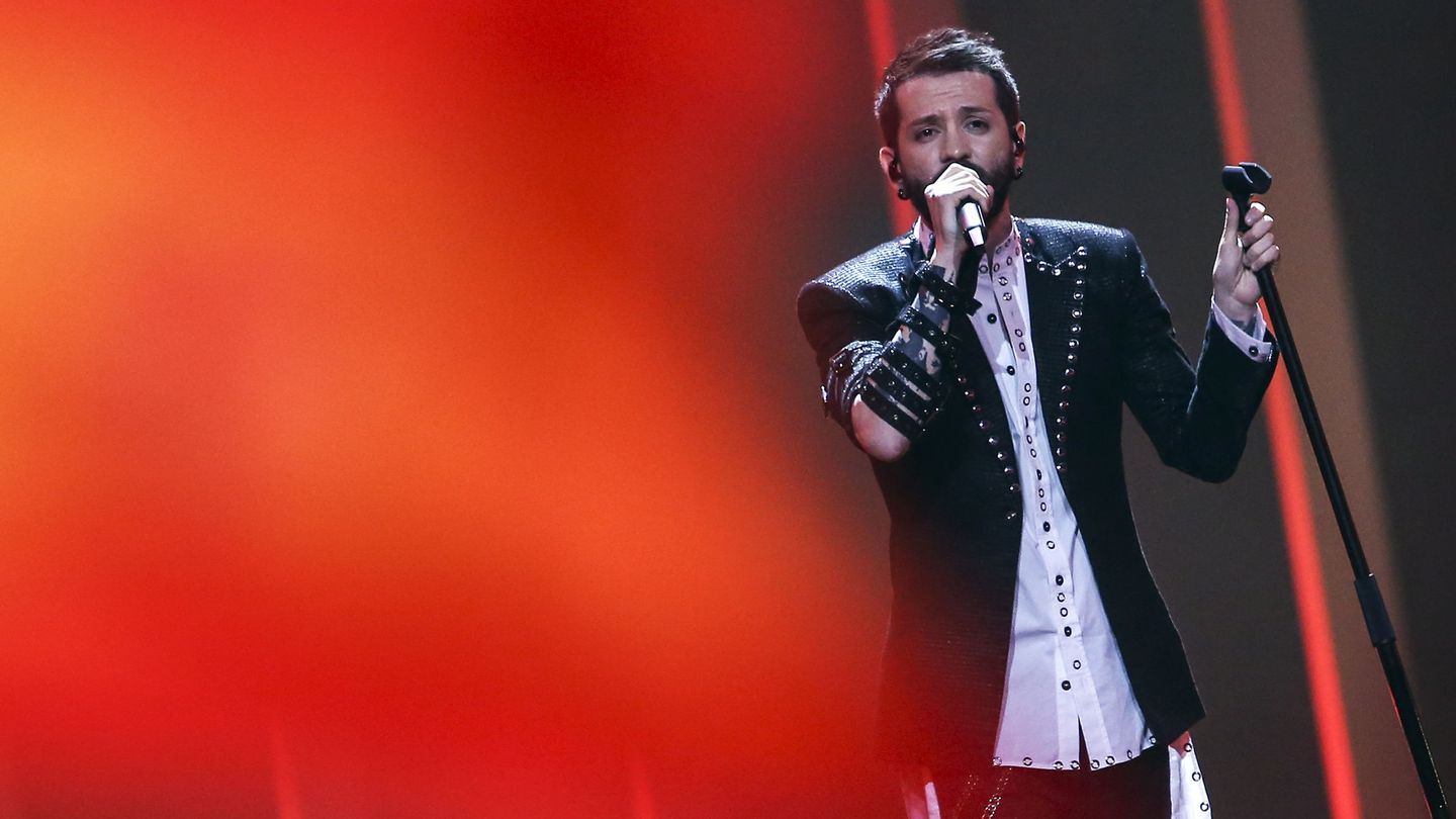 Eugent Bushpre, durante su actuación en Eurovisión 2018. (EFE)