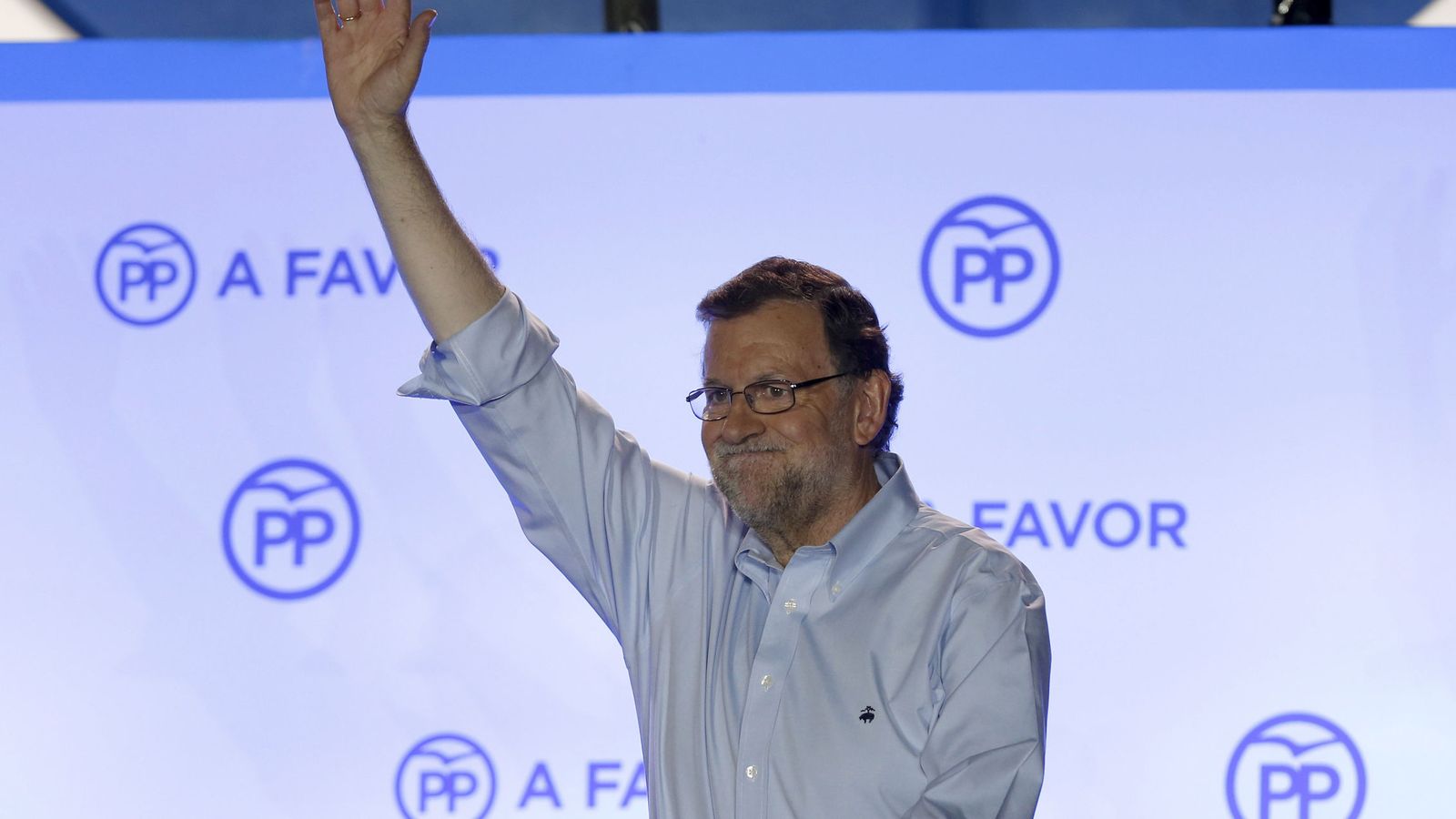 Foto: Mariano Rajoy, durante su comparecencia ante los simpatizantes en la sede del PP tras ganar las elecciones este domingo. (EFE)