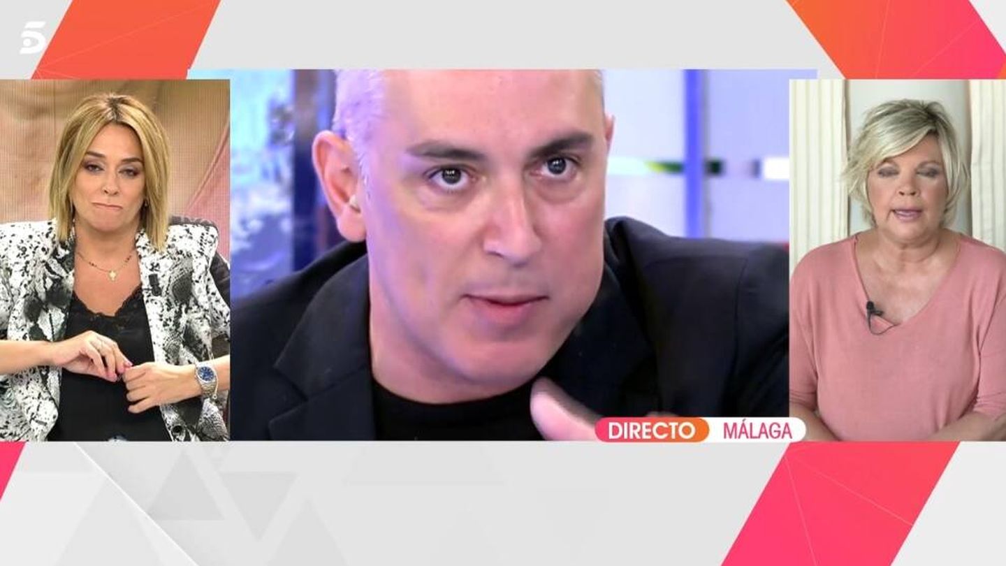 Toñi Moreno, Kiko Hernández y Terelu Campos, en 'Viva la vida'. (Telecinco).