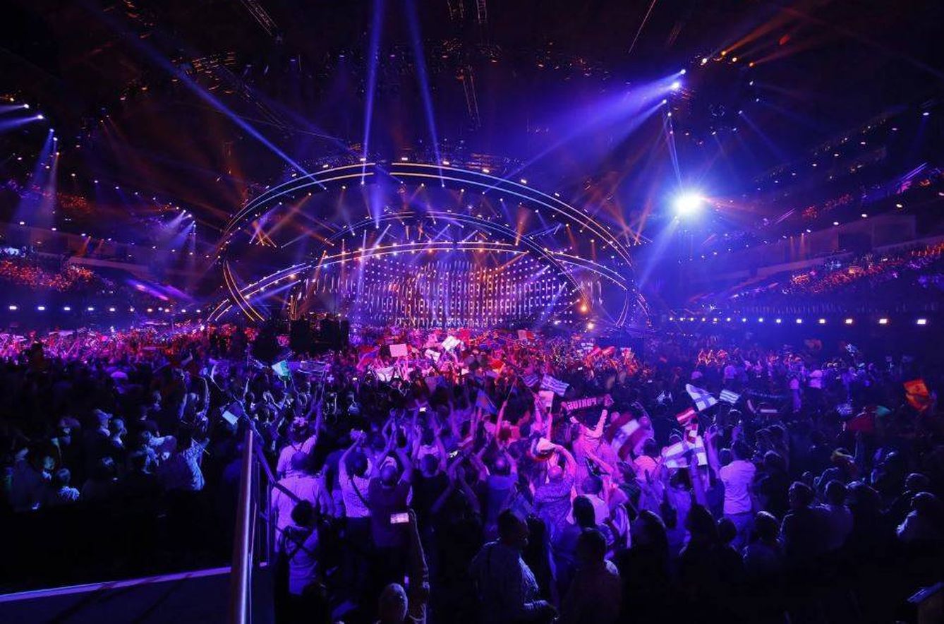 El escenario de Eurovisión 2018 durante la primera semifinal. (Eurovision.tv)