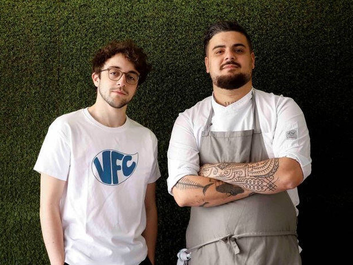Foto: Pablo Alcolea, CEO de Vegan Food Club, y Rodo Castro, chef ejecutivo.
