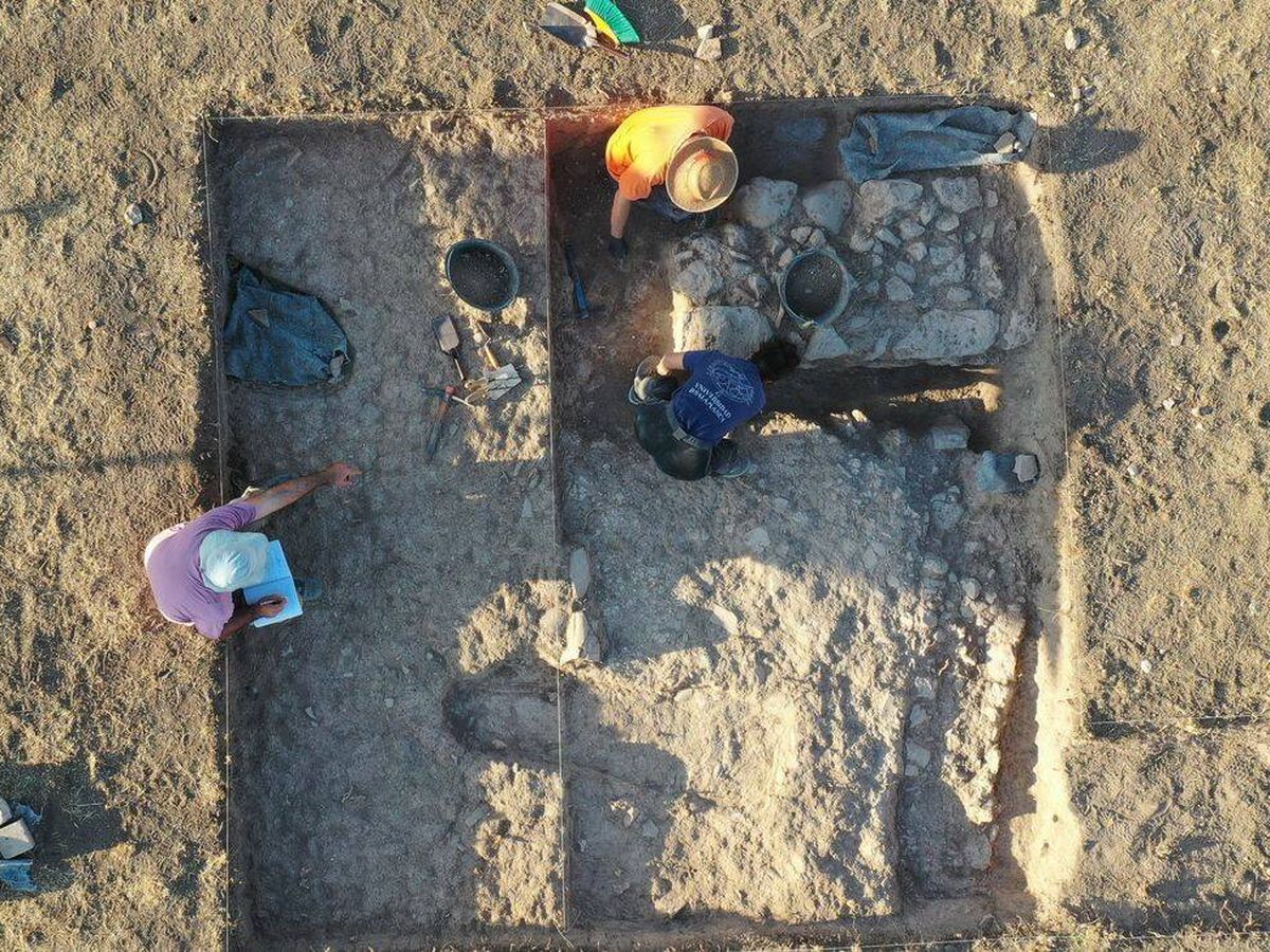 Foto: Trabajos de esta excavación en esta zona de Burgos (Equipo de Arqueólogos)