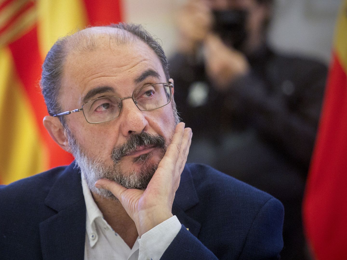 El presidente de Aragón, Javier Lambán. (EFE/Toni Galán)