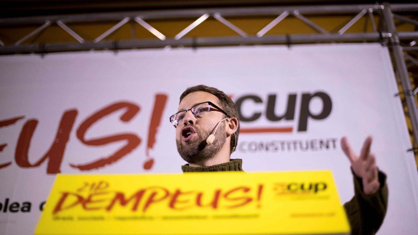 Foto: El diputado de la CUP, Vidal Aragonés. (EFE)