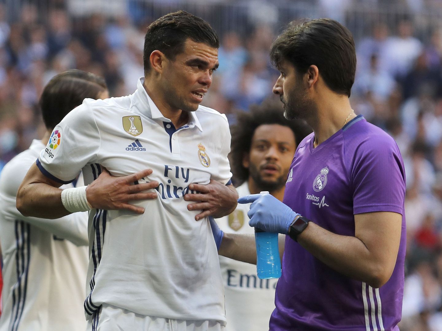 Pepe, en su último partido con el Real Madrid. (EFE)