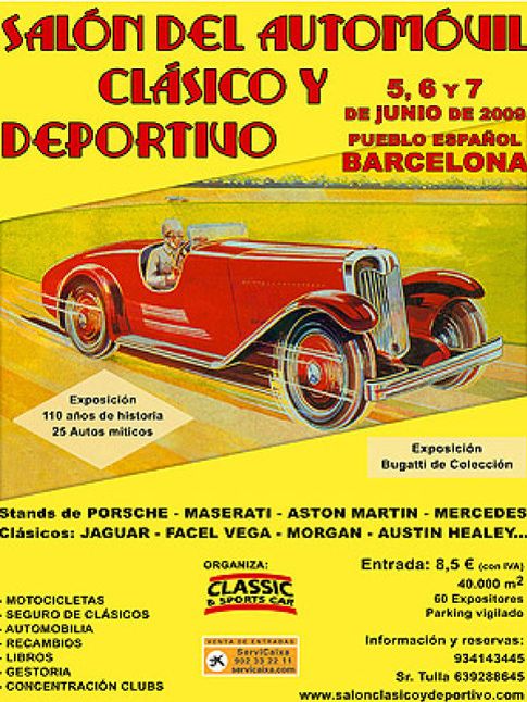 Foto: Cinco Bugatti en el Salón Clásico de Barcelona