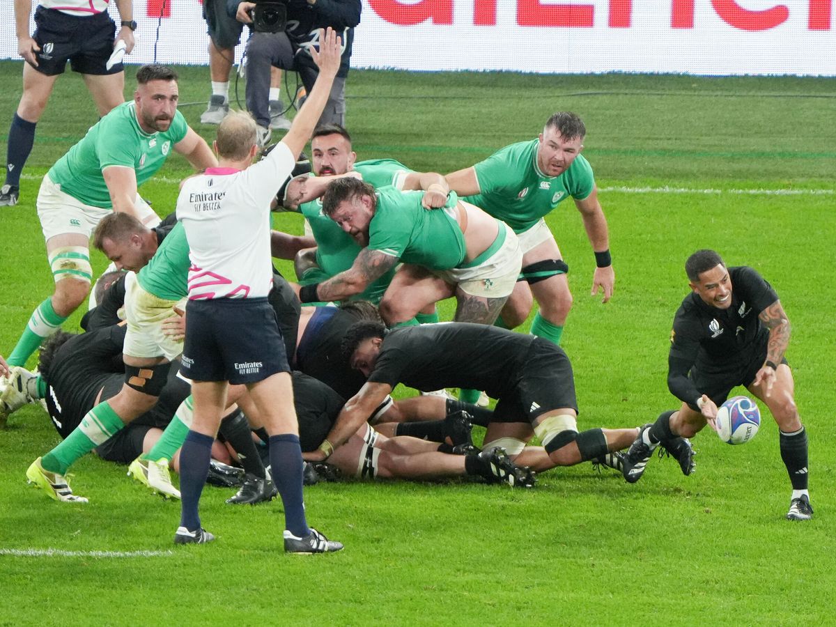 Foto: Lance del Irlanda-Nueva Zelanda del Mundial de rugby. (EP/Laurent Lairys)