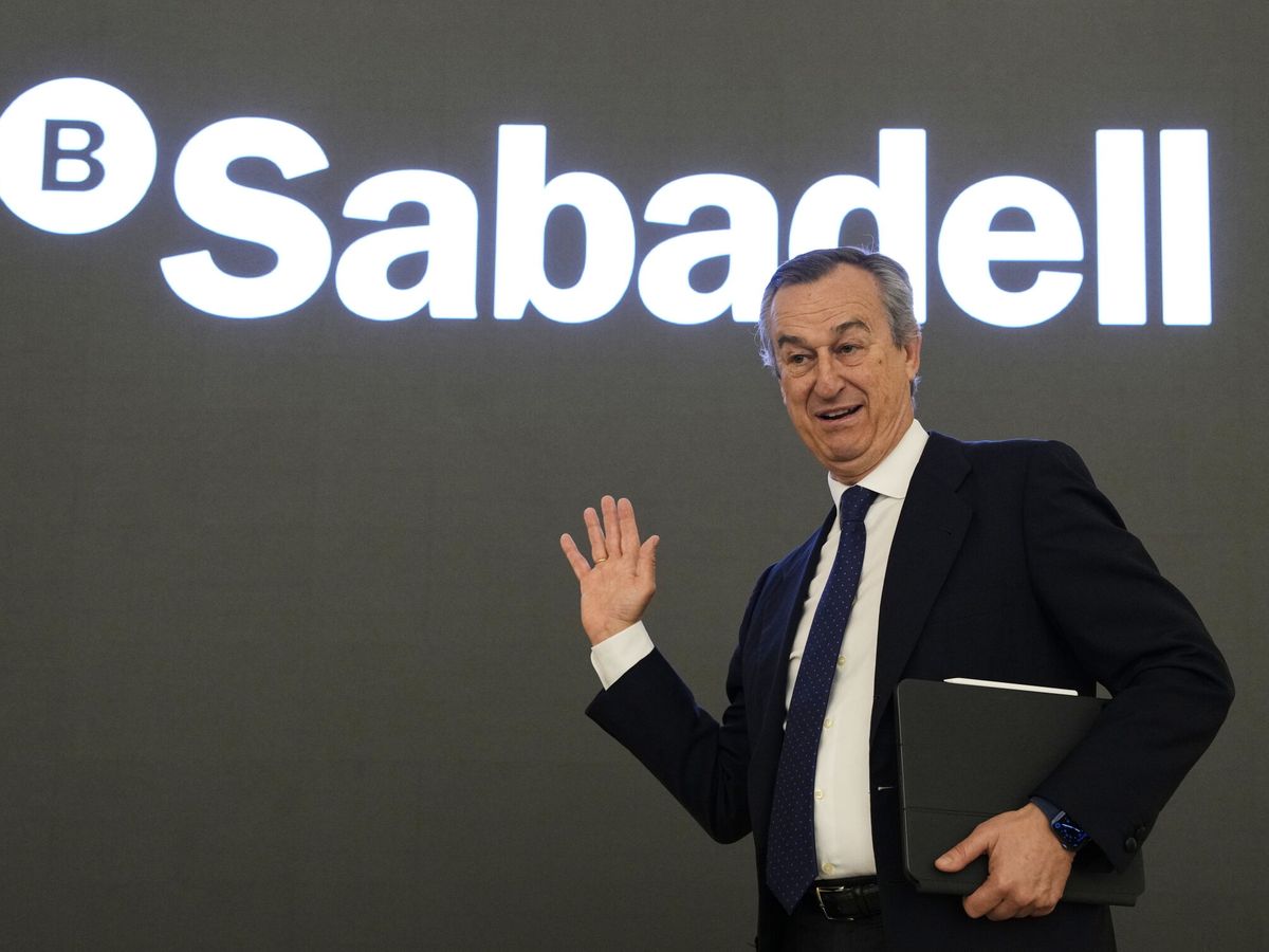 Foto: César González-Bueno, consejero delegado del Sabadell. (EFE/García)