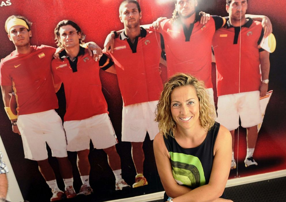 Foto: Gala León, capitana del equipo español de Copa Davis