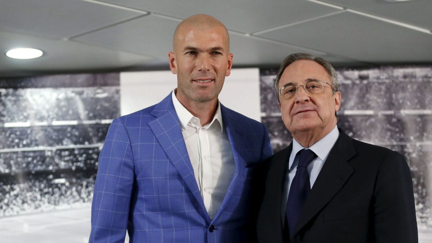 Zinédine Zidane y Florentino Pérez.