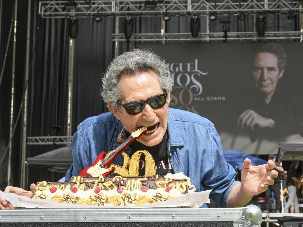 Foto: Miguel Ríos celebra su cumpleaños en plena gira. (EFE)