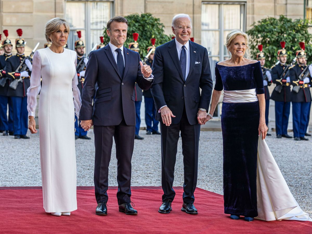 Foto: Francia recibe a los Biden con honores. (EFE)