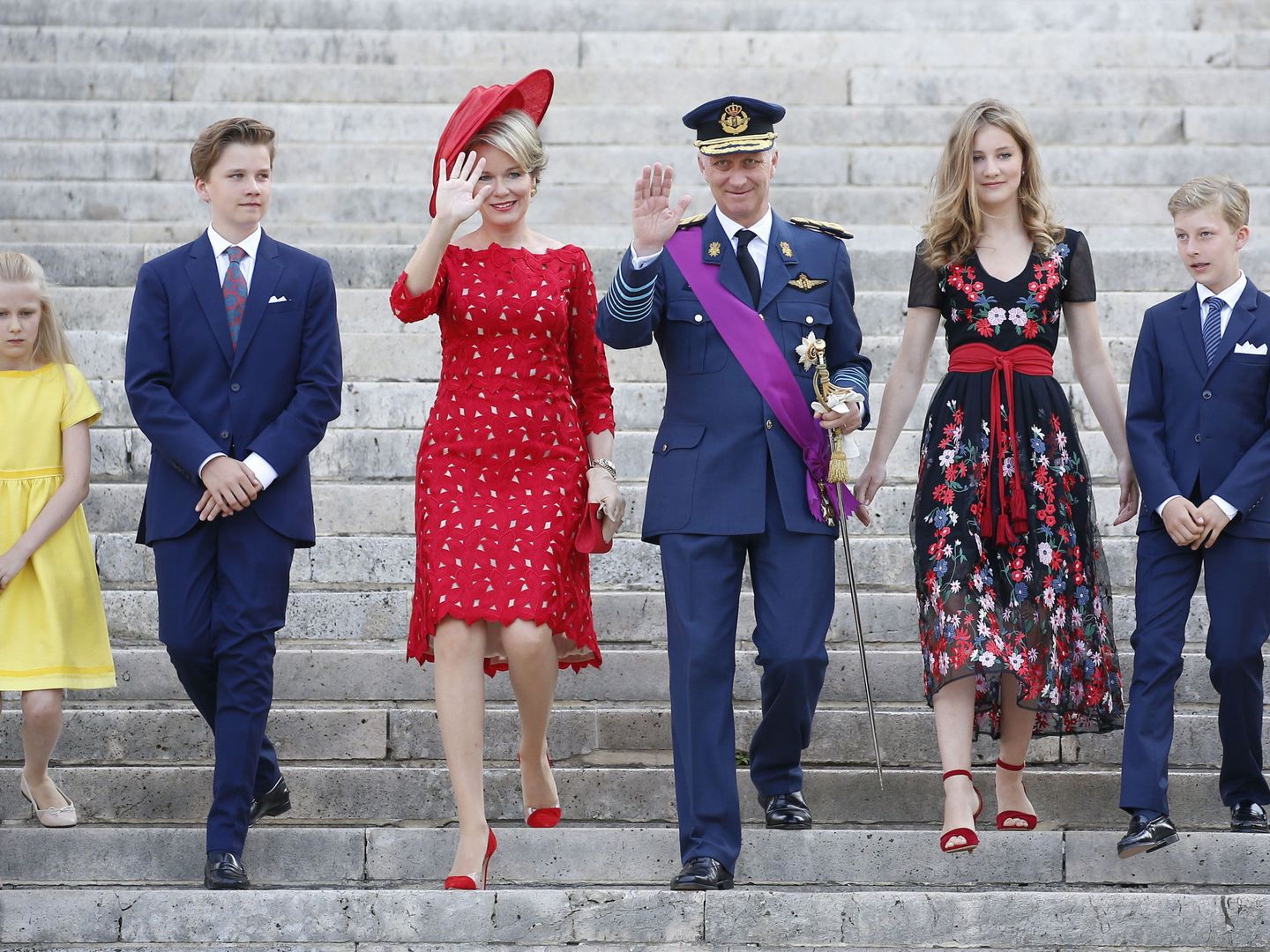 La familia real de Bélgica, en 2018. (EFE)
