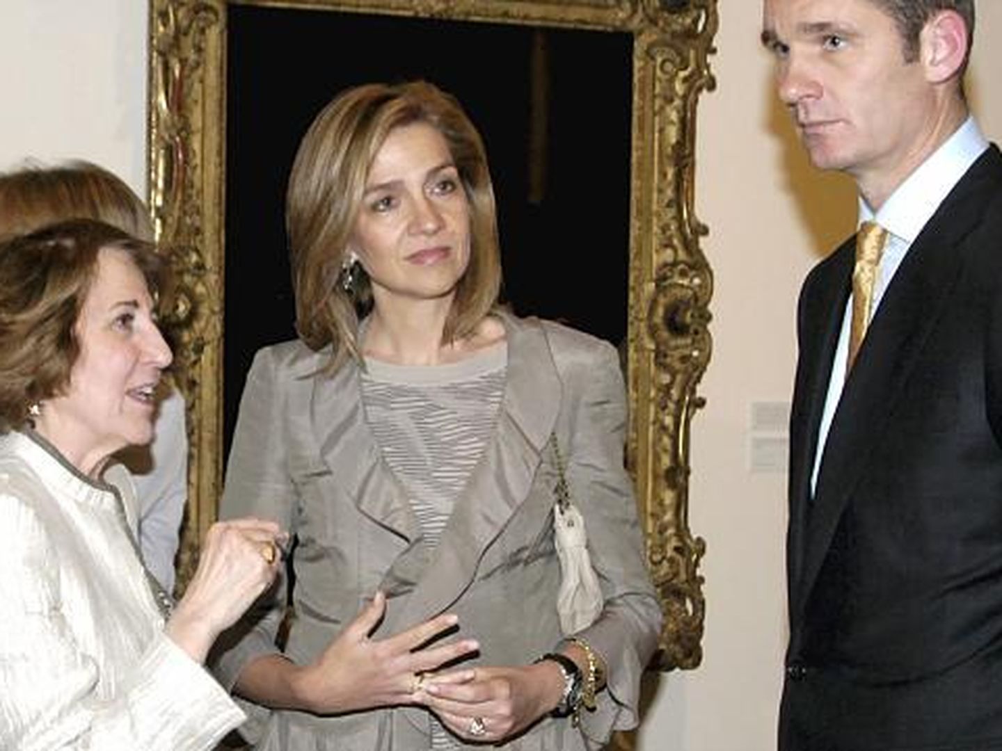 La infanta Cristina e Iñaki Urdangarín junto a Carmen Iglesias en una imagen de archivo. (Efe)