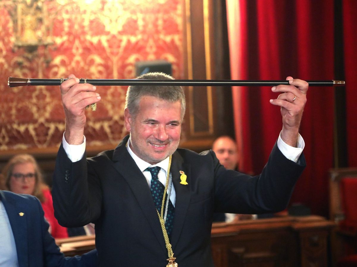 Foto: El alcalde Pau Ricomà, de ERC, en la constitución del Ayuntamiento de Tarragona. (EFE)