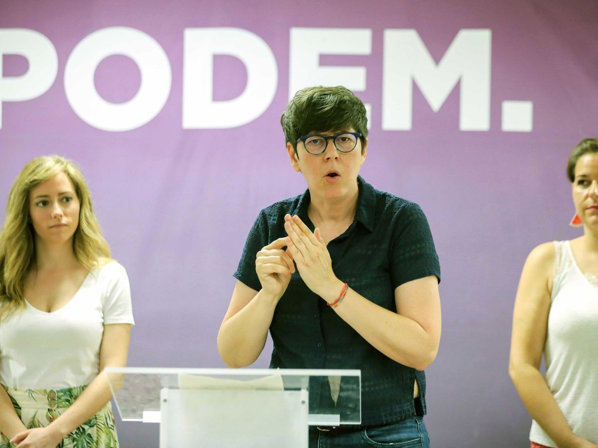 Foto: La coordinadora y nueva portavoz de Podemos en las Cortes Valencianas, Pilar Lima. (EFE)