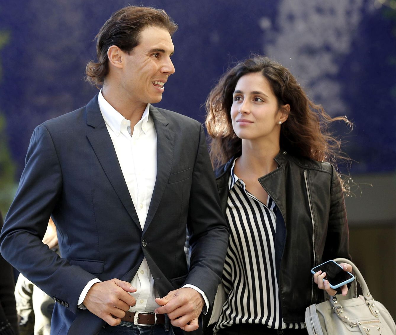 Rafa Nadal y su novia en una imagen de archivo. (EFE)