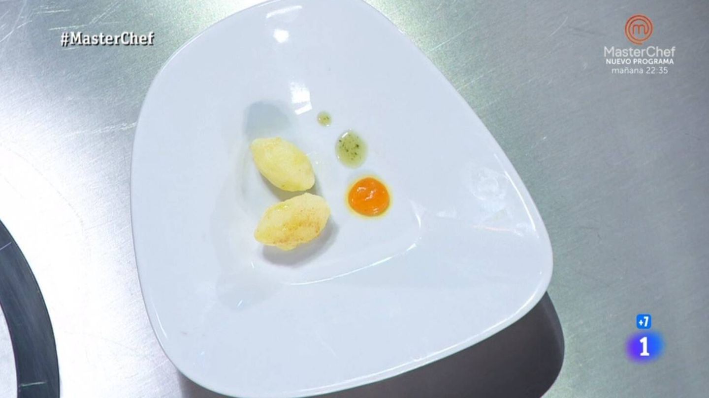 'Vediamo', el plato que ha presentado Claudia en 'MasterChef'. (RTVE)