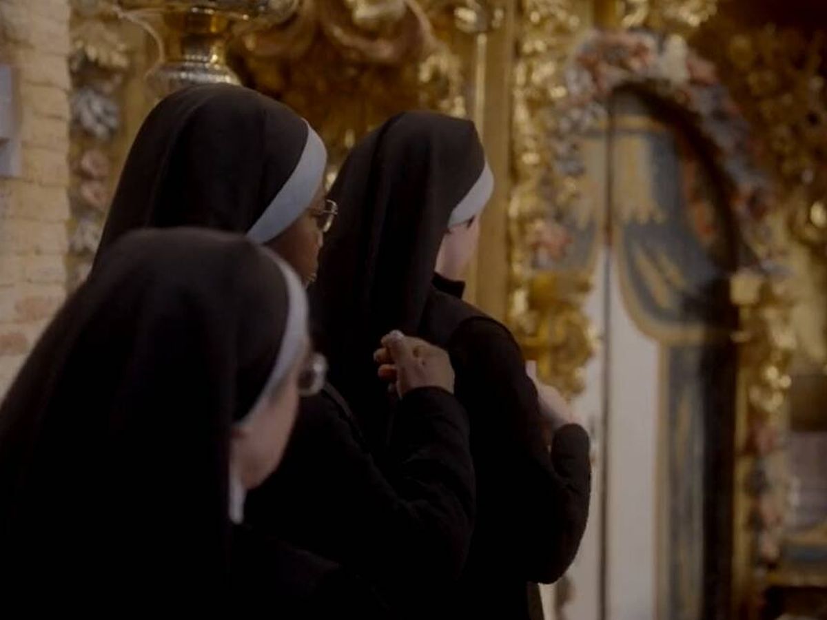 Foto: Imagen de las monjas de León en su vídeo lanzado en redes sociales. (TikTok/@sormarta.osb)