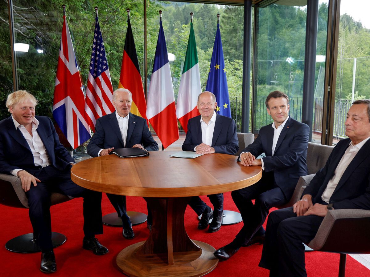 Foto: Cumbre del G7. (Reuters/Ludovic Marin)