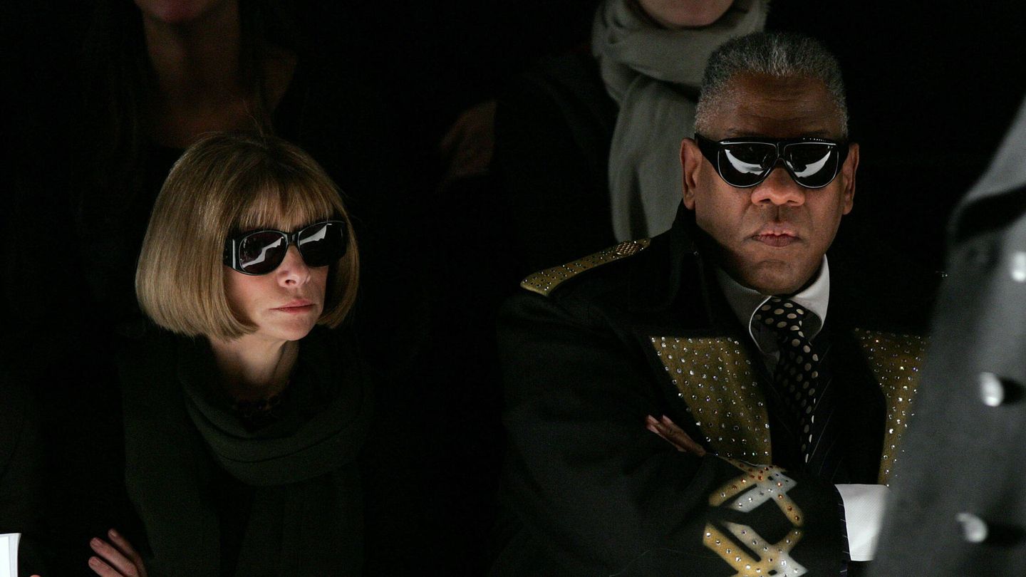 Anna Wintour y Andre Leon Tally. (Getty)