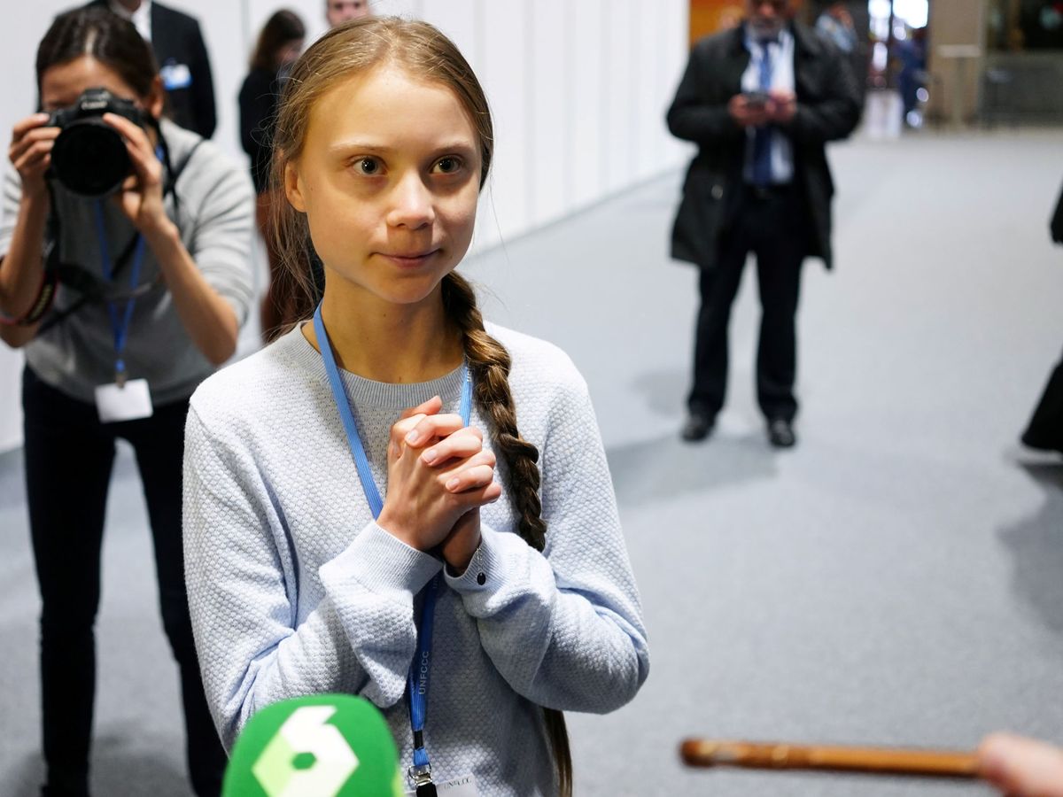 Foto: Greta Thunberg, en la Cumbre del Clima de Madrid este lunes. (Reuters)