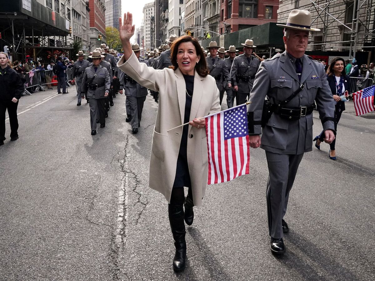 Foto: La gobernadora de Nueva York, Kathy Hochul. (Reuters/Carlo Allegri)