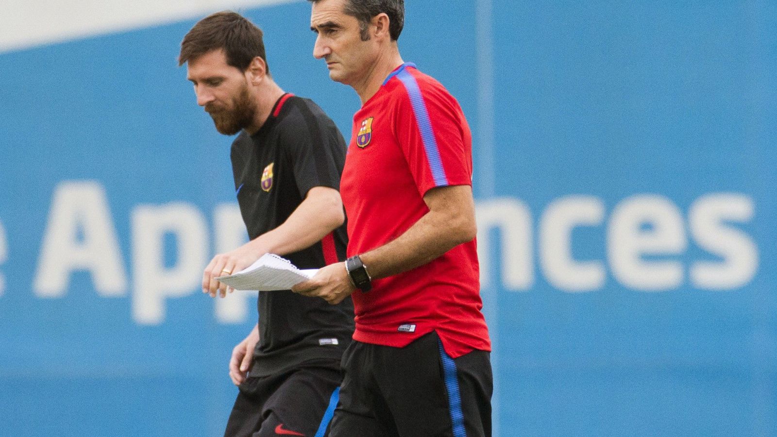 Foto: Valverde y Messi. (EFE) 