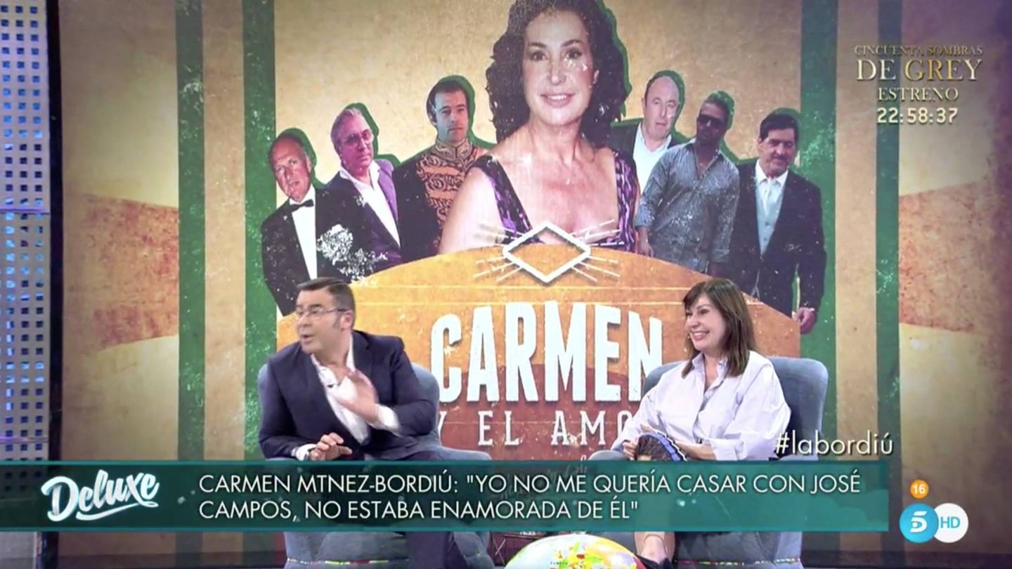 Carmen Martínez-Bordiú y Jorge Javier en 'Sábado Deluxe'