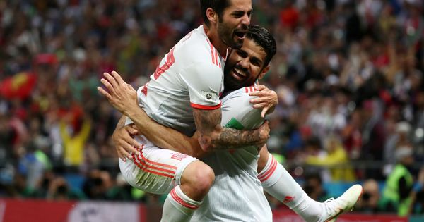 Foto: Jugadores de España celebran un gol en el Mundial de Rusia 2018 | Reuters