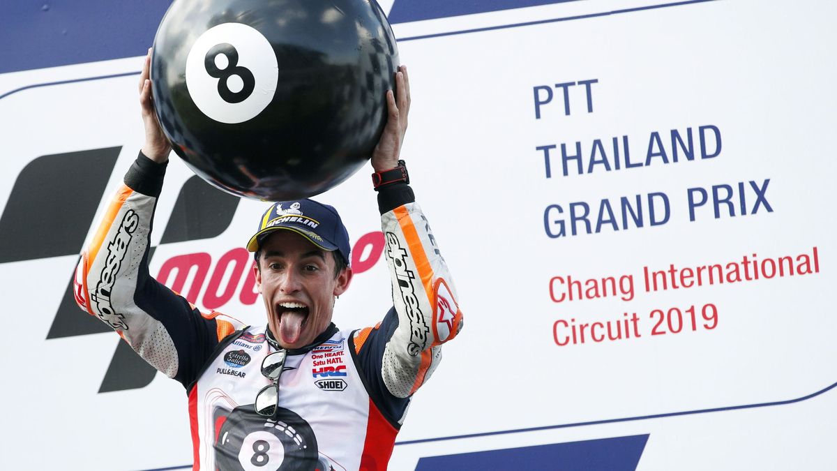 Márquez se corona campeón de MotoGP con una victoria agónica sobre Quartararo